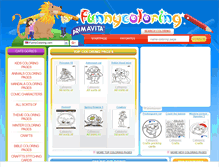 Tablet Screenshot of funnycoloring.com